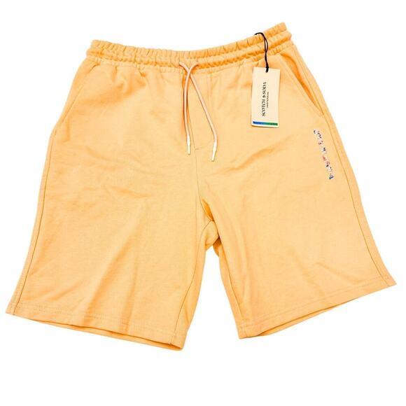 Scotch & Soda Men's Fun Loving Locals Orange Sweat Shorts Cotton Size M $98 NWT - Picture 1 of 5